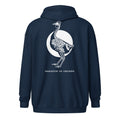 Retro Chicken Skeleton Unisex heavy blend zip hoodie - Velora Luxury Fashion