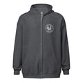 Retro Chicken Skeleton Unisex heavy blend zip hoodie - Velora Luxury Fashion