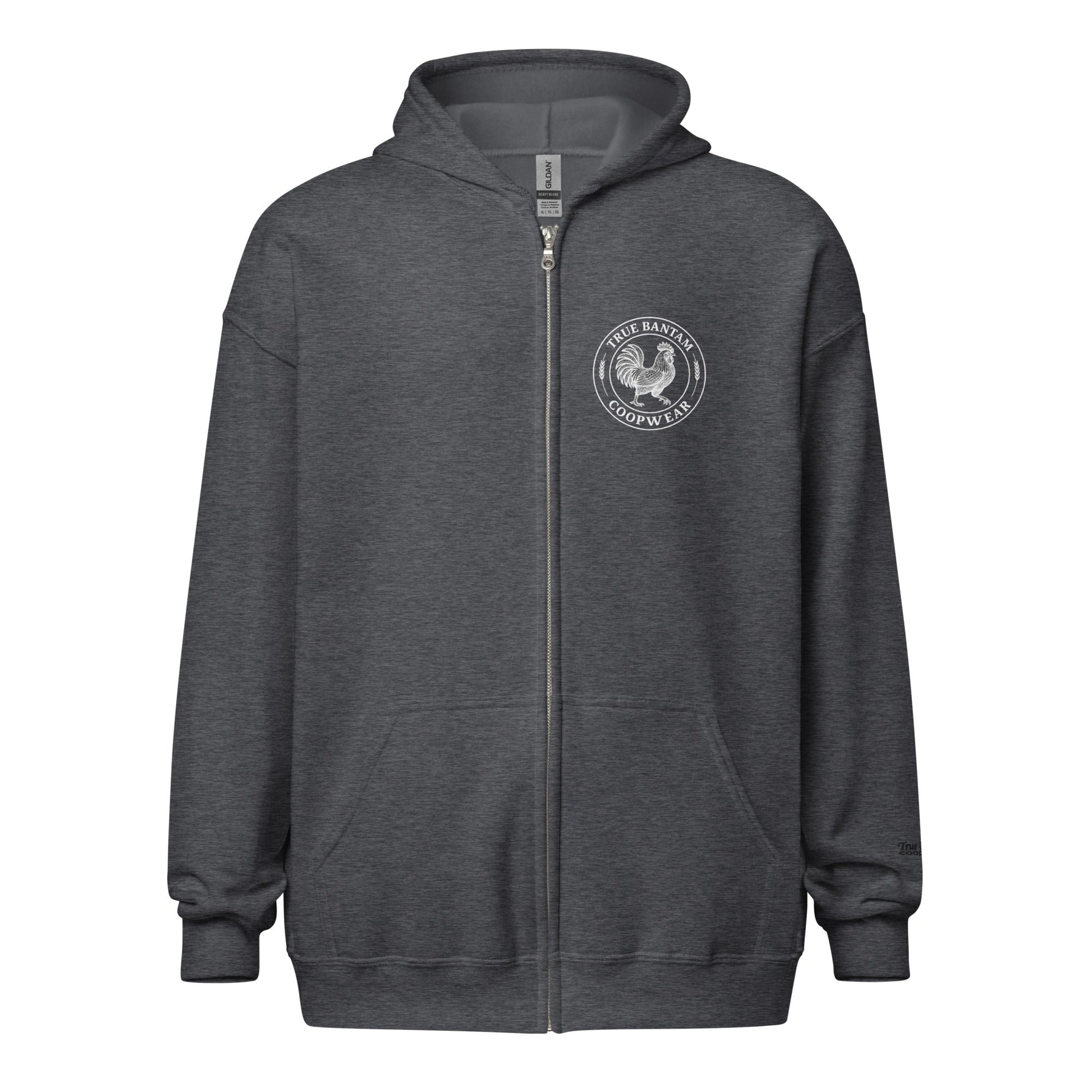 Retro Chicken Skeleton Unisex heavy blend zip hoodie - Velora Luxury Fashion