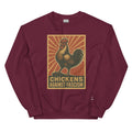 Retro Chickens Against Fascism Unisex Sweatshirt - Velora Luxury Fashion