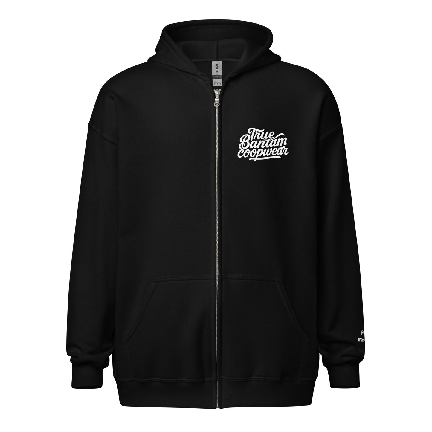 Retro Chickens Against Fascism Unisex heavy blend zip Bunny Hug (Hoodie) - Velora Luxury Fashion
