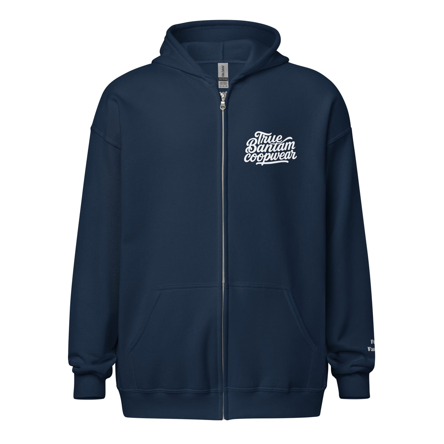 Retro Chickens Against Fascism Unisex heavy blend zip Bunny Hug (Hoodie) - Velora Luxury Fashion