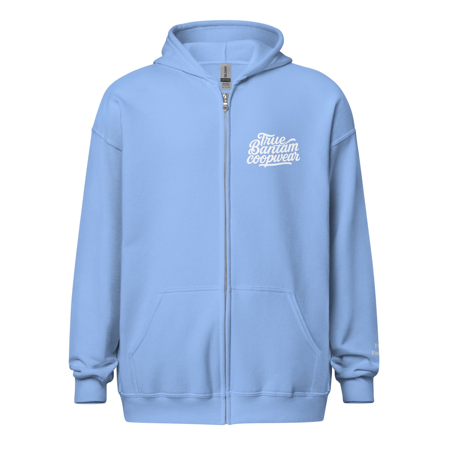 Retro Chickens Against Fascism Unisex heavy blend zip Bunny Hug (Hoodie) - Velora Luxury Fashion