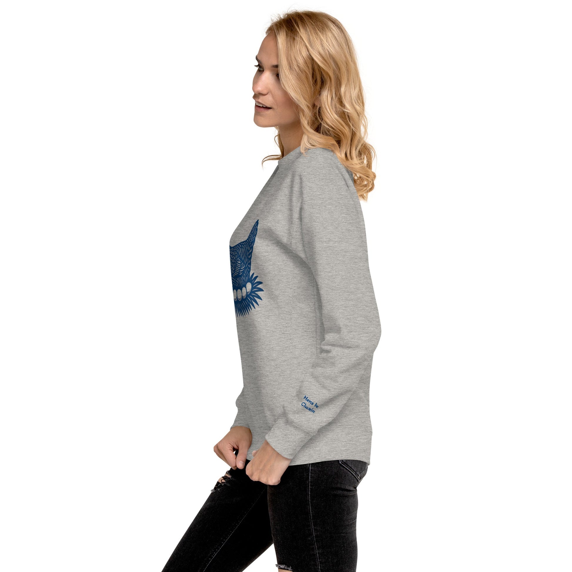 Retro Hen Unisex Premium Sweatshirt - Velora Luxury Fashion
