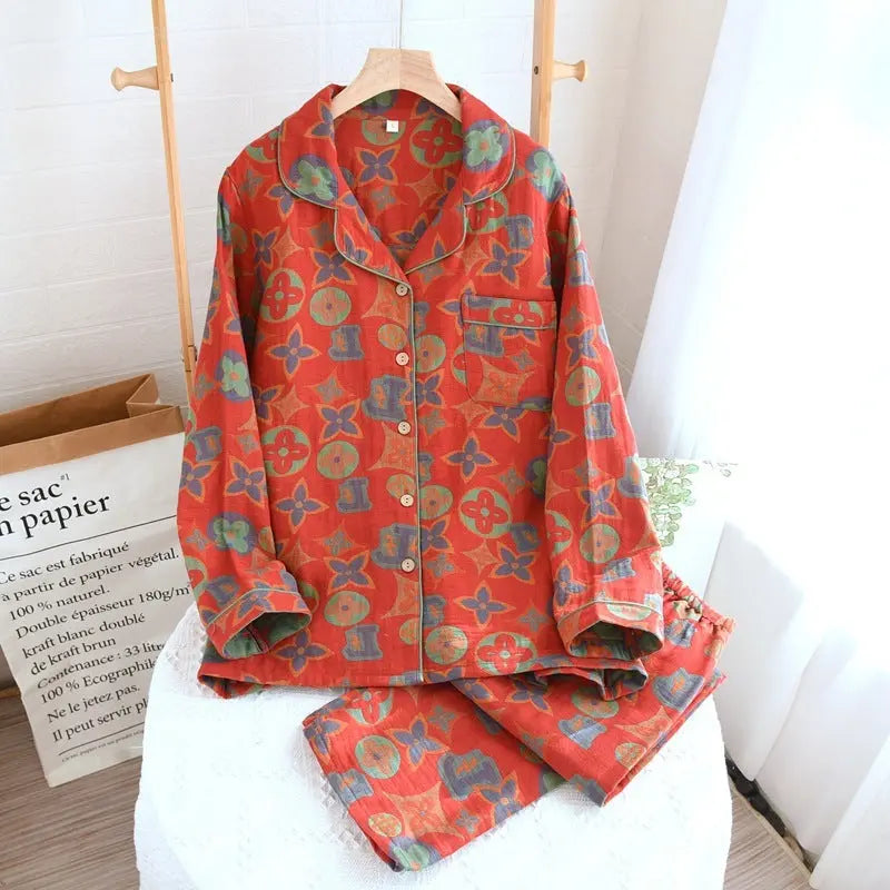 Retro New Pure Cotton Pajamas For Women EX-STOCK Canada