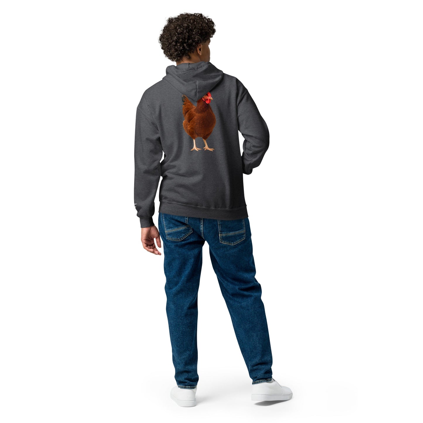 Rhode Island Red Unisex heavy blend zip bunny hug (hoodie) - Velora Luxury Fashion