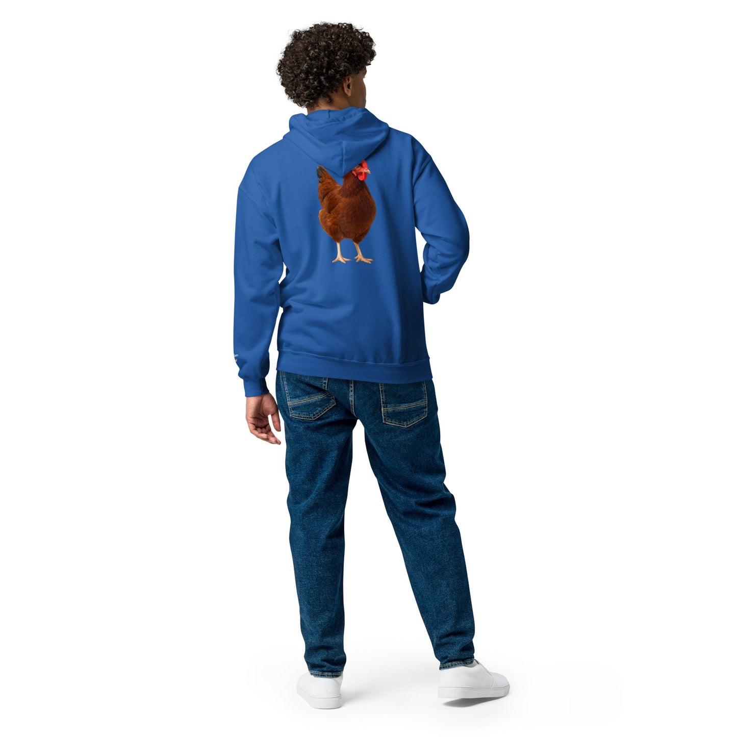 Rhode Island Red Unisex heavy blend zip bunny hug (hoodie) - Velora Luxury Fashion