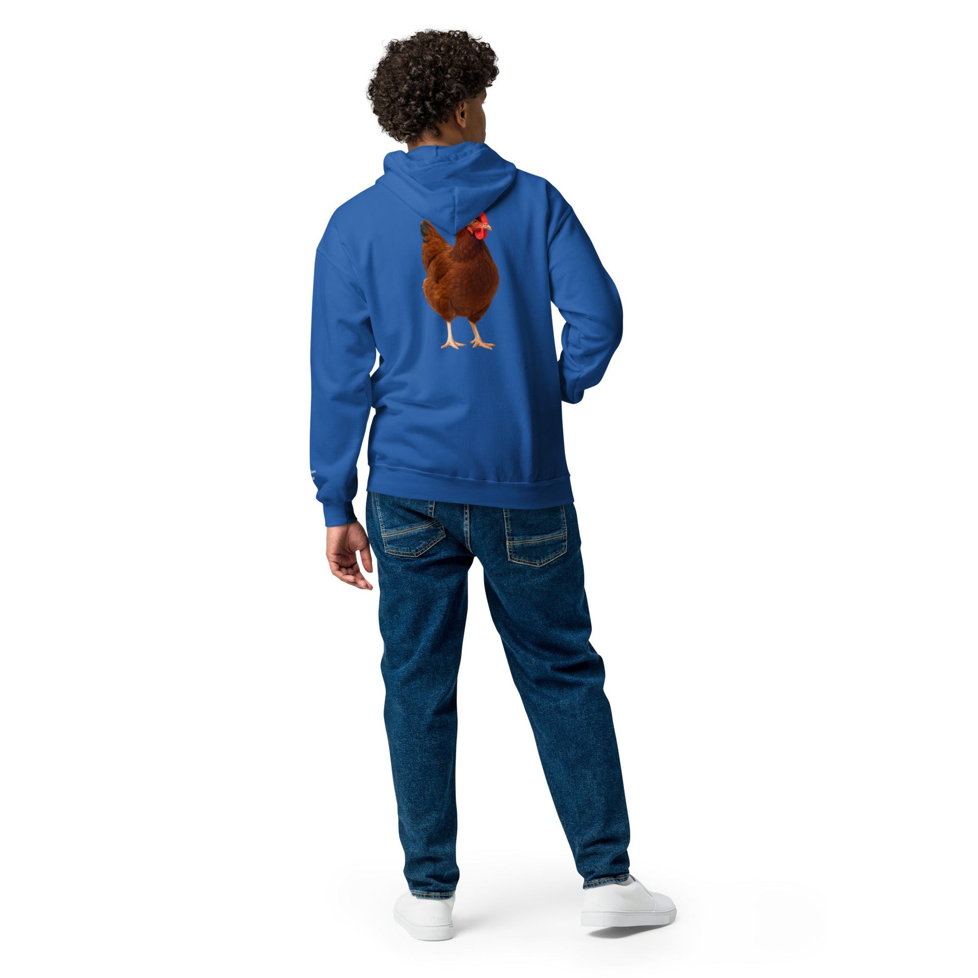 Rhode Island Red Unisex heavy blend zip bunny hug (hoodie) - Velora Luxury Fashion