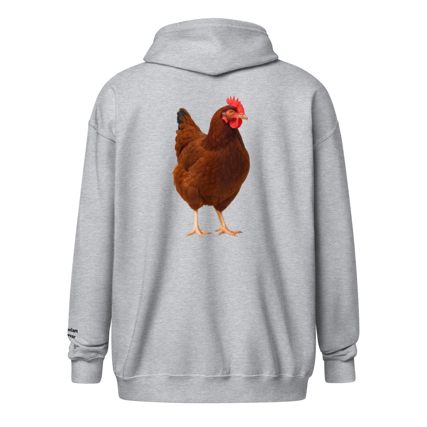 Rhode Island Red Unisex heavy blend zip bunny hug (hoodie) - Velora Luxury Fashion