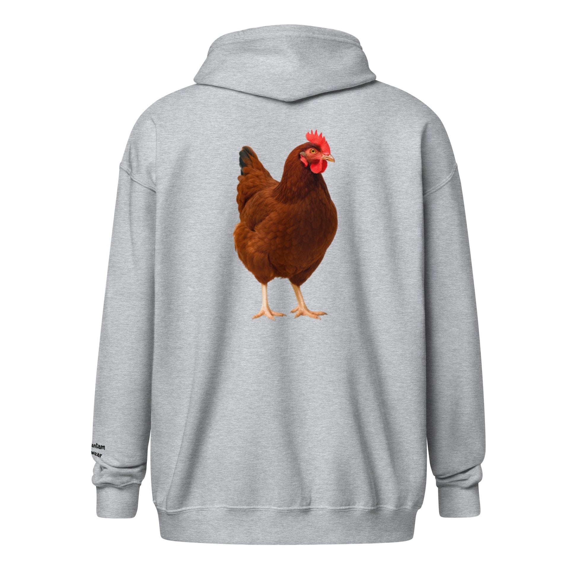 Rhode Island Red Unisex heavy blend zip bunny hug (hoodie) - Velora Luxury Fashion