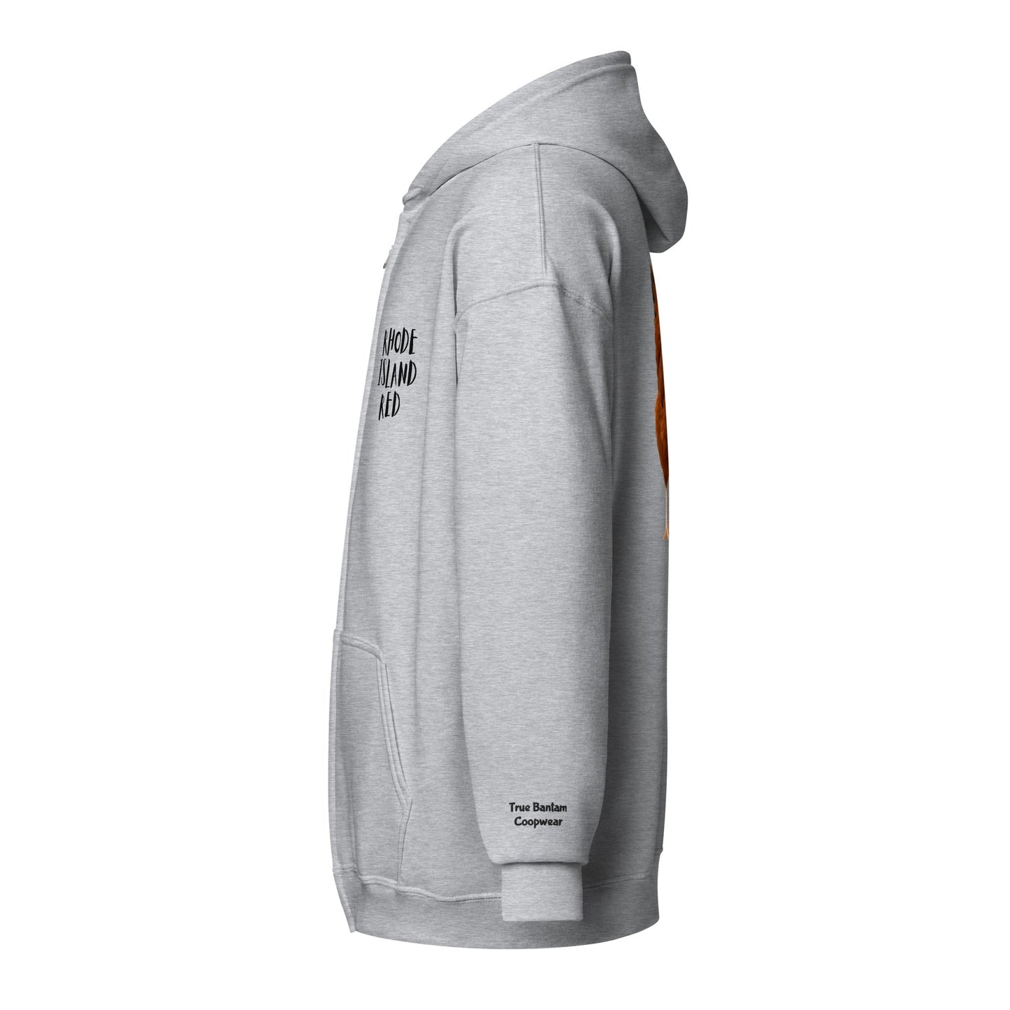 Rhode Island Red Unisex heavy blend zip bunny hug (hoodie) - Velora Luxury Fashion
