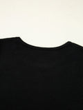 Ribbed Knit Cold Shoulder Sweater - Velora Luxury Fashion