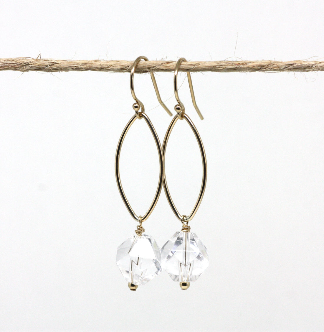 Rock Candy Quartz Marquise Drop Earrings - Velora Luxury Fashion