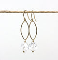 Rock Candy Quartz Marquise Drop Earrings - Velora Luxury Fashion