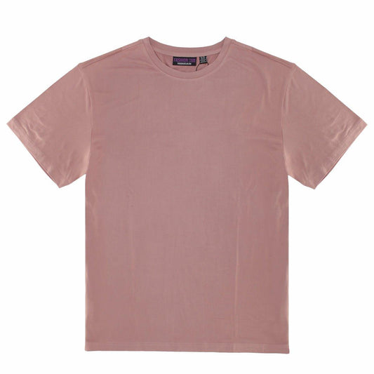 Rose Better Basics Ultra-Soft Crewneck Short Sleeve T-Shirt by Fashion Hub - Velora Luxury Fashion