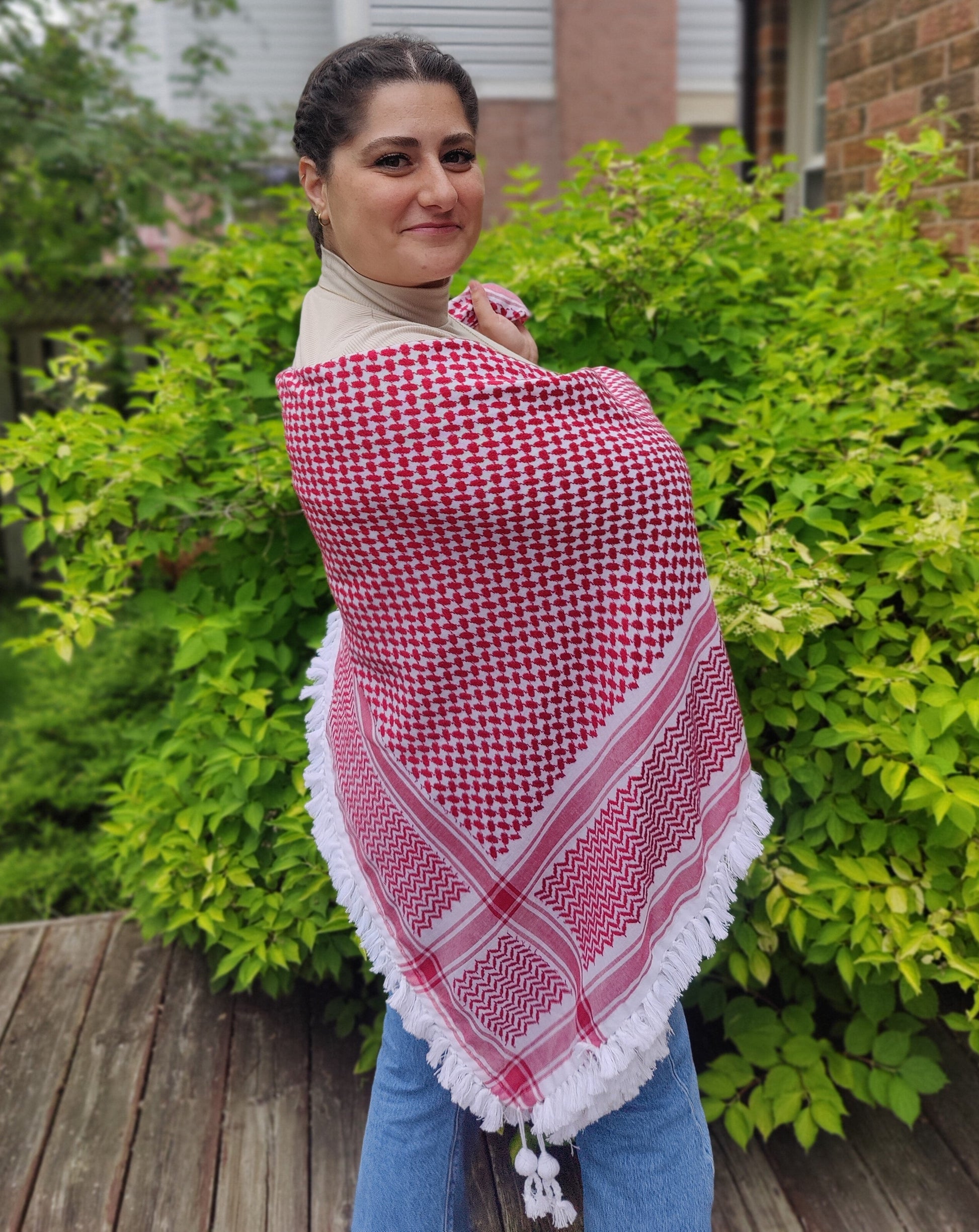 Royal Shemagh (Keffiyeh) | Handmade Tassels - Velora Luxury Fashion