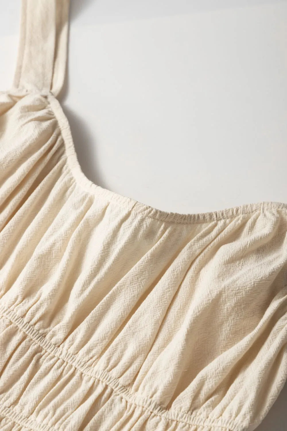 Ruched Sleeveless Wide Leg Jumpsuit - Velora Luxury Fashion