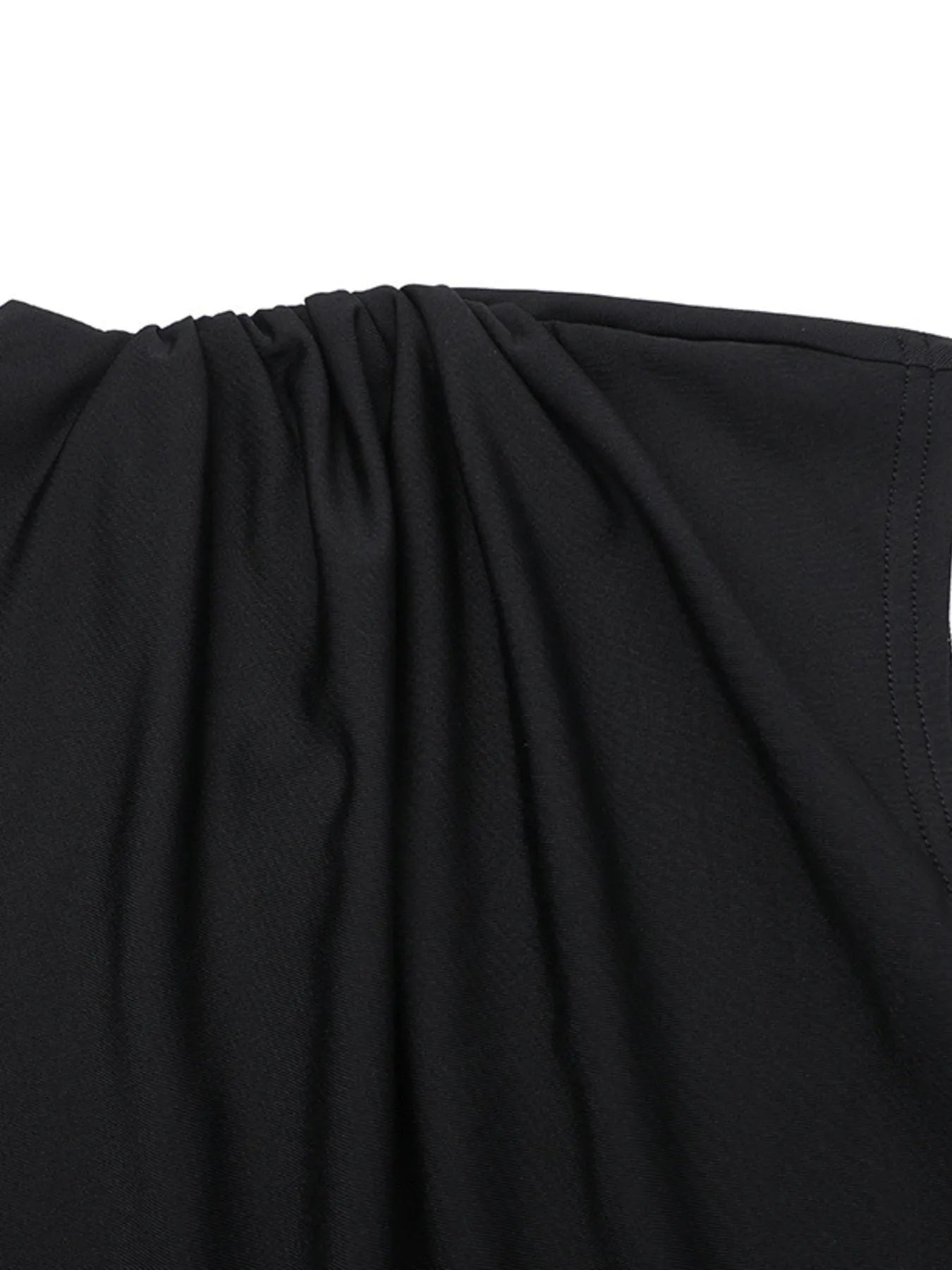 Ruched Slit Cap Sleeve Maxi Dress - Velora Luxury Fashion