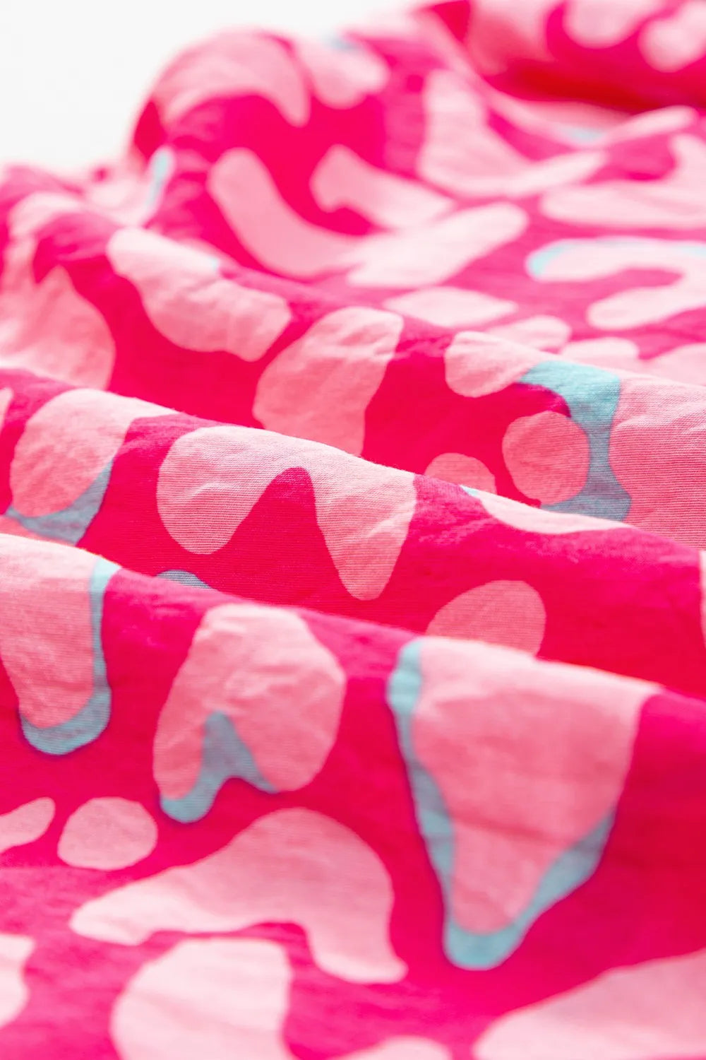 Ruffled Printed Wide Strap Dress - Velora Luxury Fashion