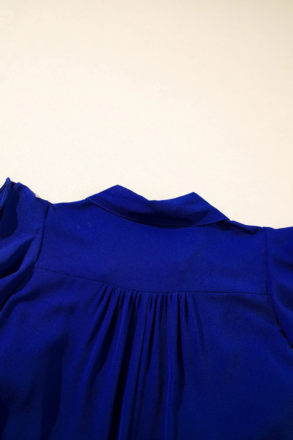 Ruffled Short Sleeve Collared V Neck Tiered Midi Dress - Velora Luxury Fashion