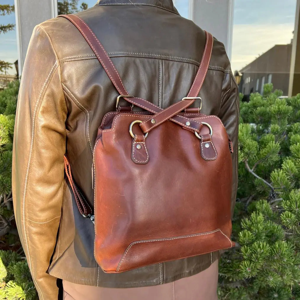 Rugged Earth Full Grain 2-in-1 Handbag & Backpack Boutique of Leathers/Open Road