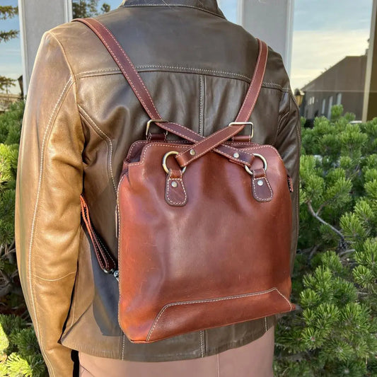 Rugged Earth Full Grain 2-in-1 Handbag & Backpack Boutique of Leathers/Open Road