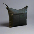 Rugged Earth Full Grain Small Crossbody Purse With Front Zipper - Velora Luxury Fashion