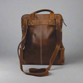 Rugged Earth Leather Backpack - Velora Luxury Fashion