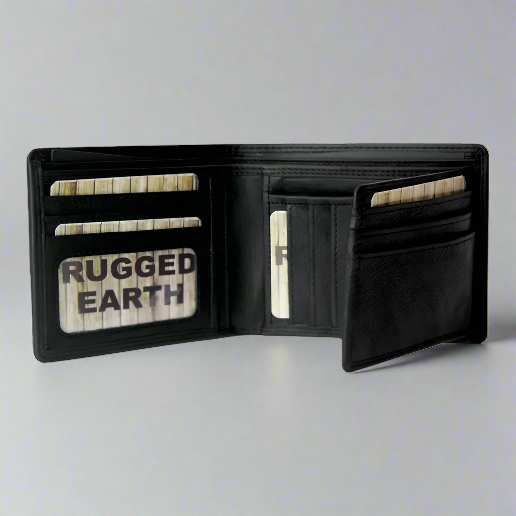 Rugged Earth Men's Bifold Leather Wallet - Velora Luxury Fashion