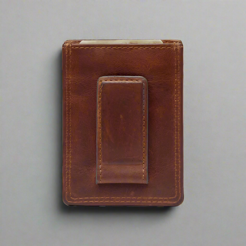 Rugged Earth Men's Leather Money Clip Wallet - Velora Luxury Fashion