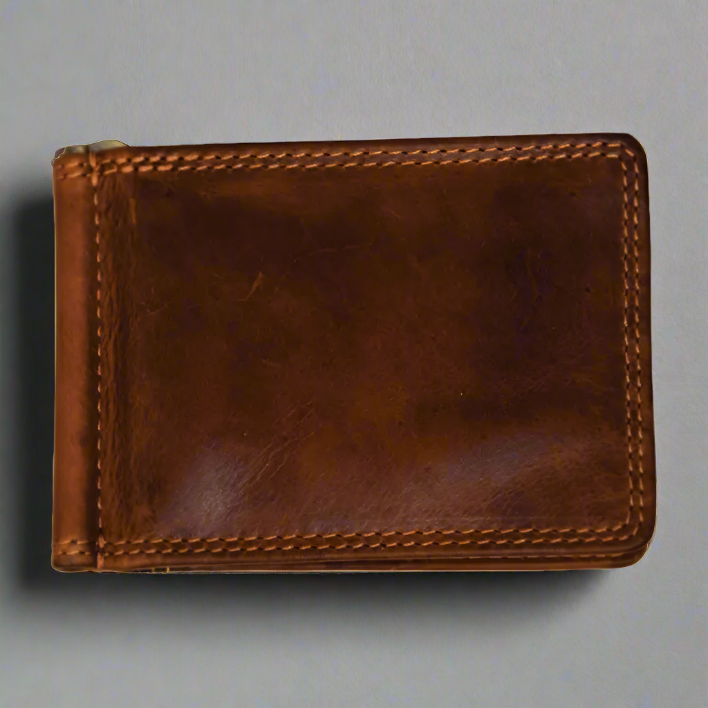 Rugged Earth Men's Leather Money Clip Wallet Boutique of Leathers/Open Road