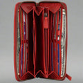 Rugged Earth Women's Wallet Zip Around Whip Stitch - Velora Luxury Fashion