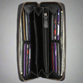 Rugged Earth Women's Wallet Zip Around Whip Stitch - Velora Luxury Fashion