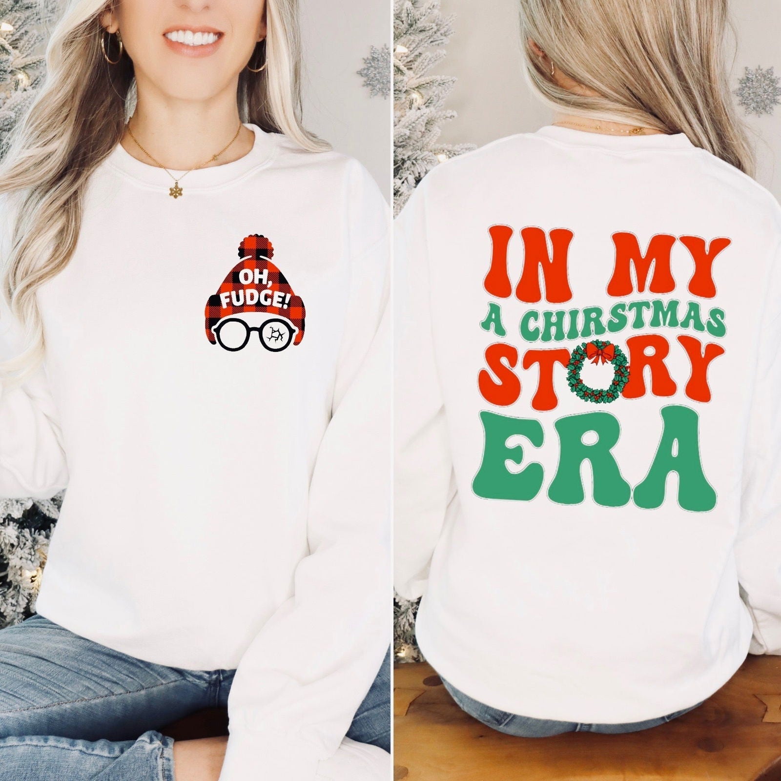 RusticGirls.Trilogy Christmas Story Sweater for Women - Velora Luxury Fashion
