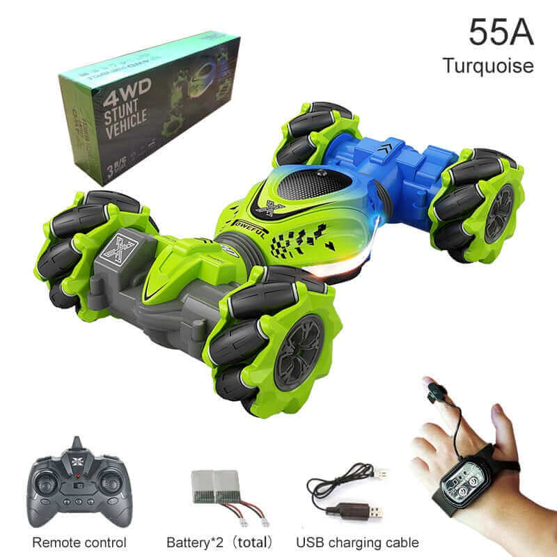2024 New 4WD RC Stunt Car - Watch Gesture Control, 360° Rotation - Kids Toy Gift - Velora Luxury Fashion