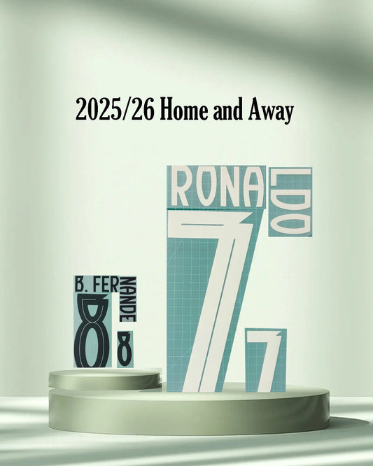 Ronaldo Portugal 2025/26 Name sets Adult and kids iron on BERNARDO home and away Customize name and number top quality 2026 Velora