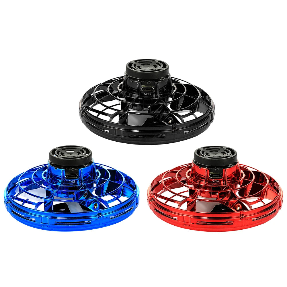 Helicopter Spinner Toy 360° Rotating Flying Fingertip Spinners 100mAh with LED Lights for Adult Kids Decompression Toy Velora