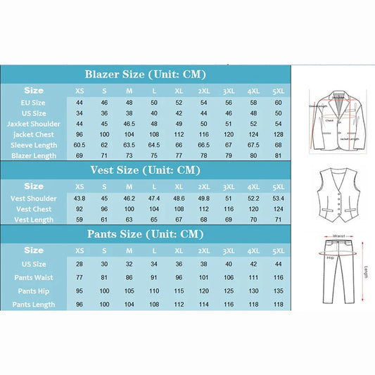 Elegant Wedding Suits for Men 2025 Solid Color Blazer Slim Fit 3 Pcs Jacket Pants Vest Costume Homme Formal Party Male Clothing Velora