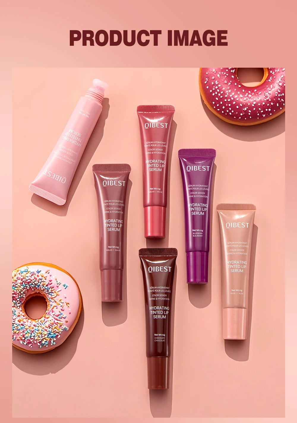 QIBEST Watery Crystal Clear Jelly Lip Oil Lip Balm Moisturizing Smoothing Lip Lines Jelly Pout Lip Gloss Glass Tinted Lip Glaze - Velora