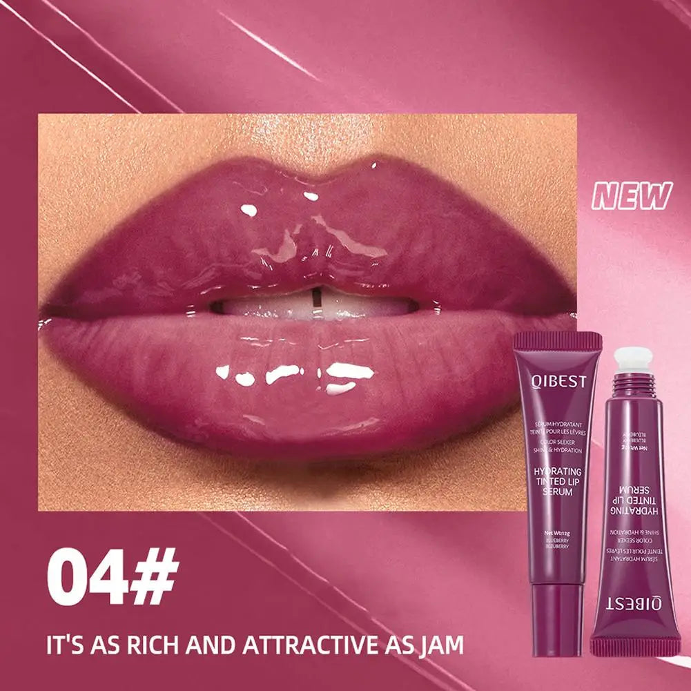 12G Colored Lip Gloss Liquid Hydrating And Moisturizing, Light And Shiny Lip Balm, Water Gloss Lip Glaze Moisturizing Lip Milk Velora
