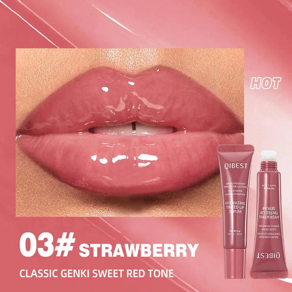 12G Colored Lip Gloss Liquid Hydrating And Moisturizing, Light And Shiny Lip Balm, Water Gloss Lip Glaze Moisturizing Lip Milk Velora