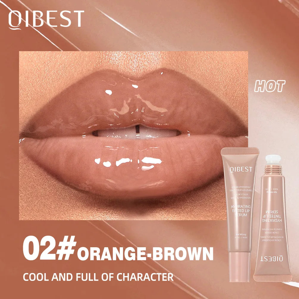 QIBEST Crystal Lip Balm Moisturizing Lip Gloss Oil Jelly Lipgloss Long Lasting Liquid Lipstick Hydrating Tinted Lip Serum Makeup - Velora