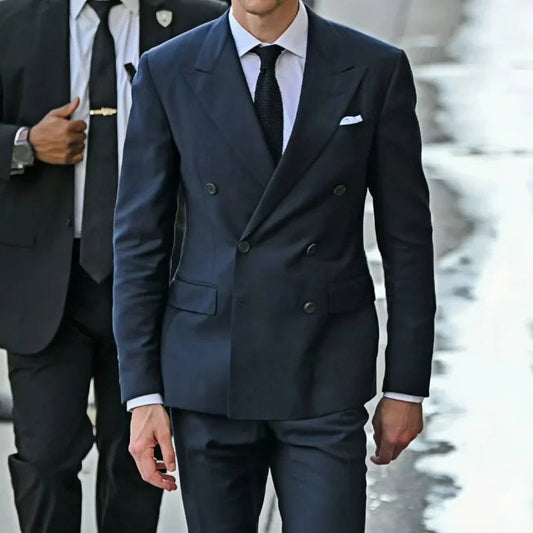 Suit (Blazer+ Vest + Pants) Men's Business Gentleman Fashion Slim Work Solid Color Plus Size Fair Dress Wedding Best Man Suit Velora
