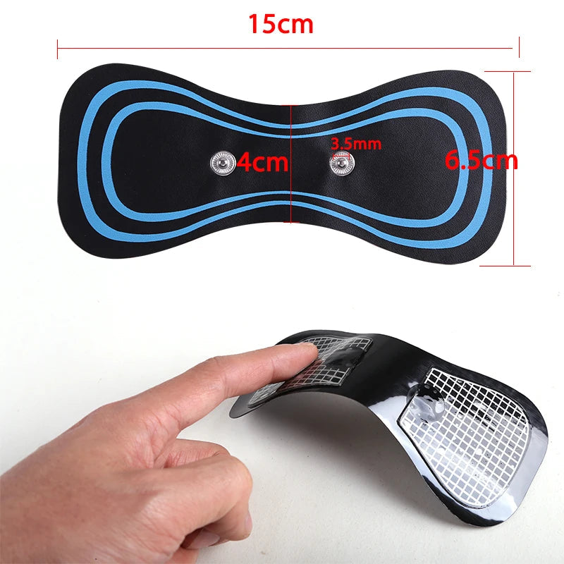 Tens Massager Electrode Pads For EMS Neck Massager Gel Patch Accessories Trainer Exerciser Replacement Muscle Stimulator Sticker Velora