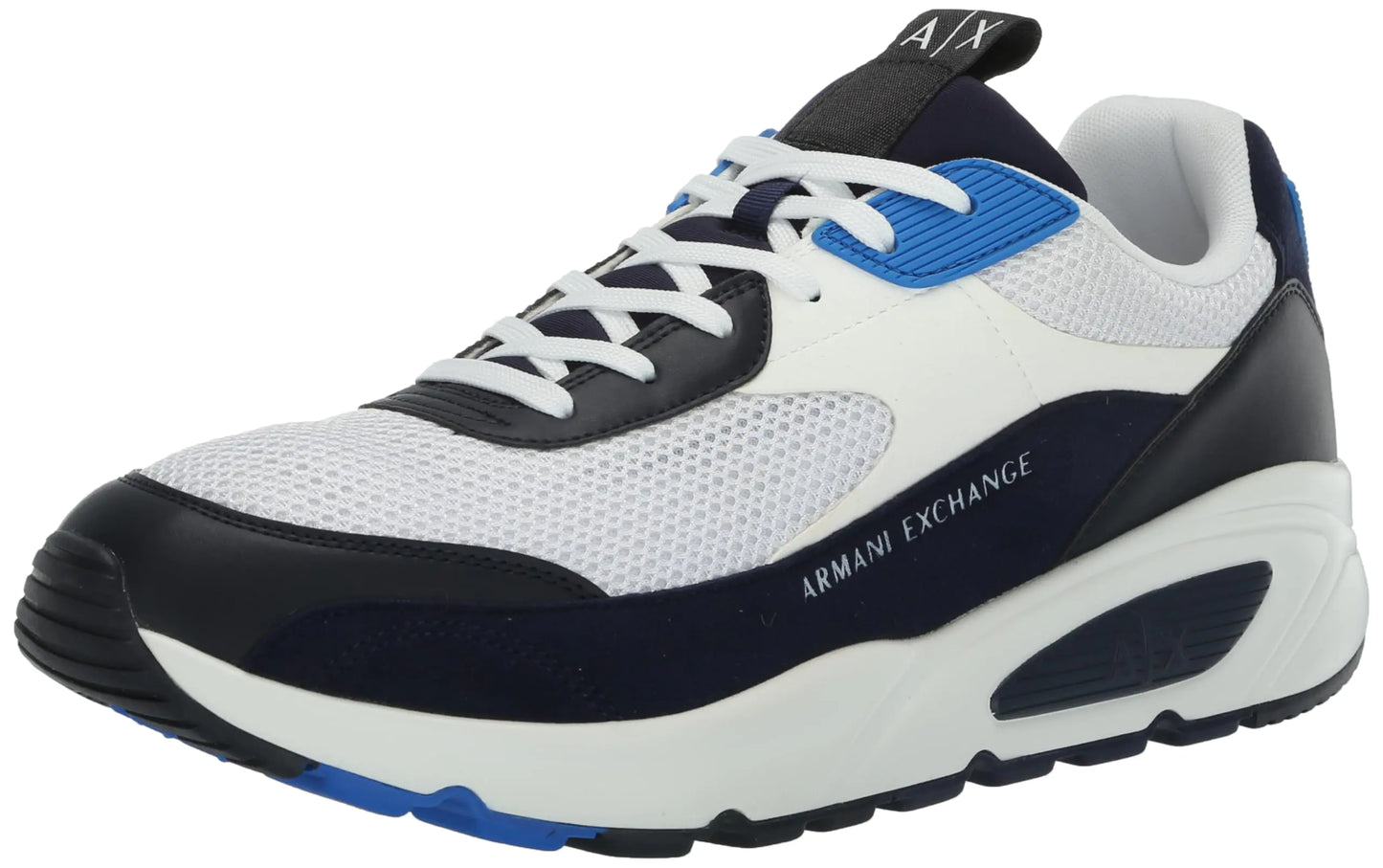 A | X ARMANI EXCHANGE Mens Bronx Chunky Sneaker Navy+NAV.Blue+OP.WHT 6