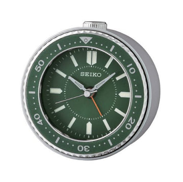SEIKO Desk Alarm Clock Green | QHE184M - Velora Luxury Fashion