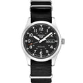 SEIKO SRPG37 Watch for Men - 5 Sports - Automatic with Manual Winding Movement Black Dial Stainless Steel Case Black Nylon Strap 100m Water Resistant and Day/Date Display - Velora Luxury Fashion