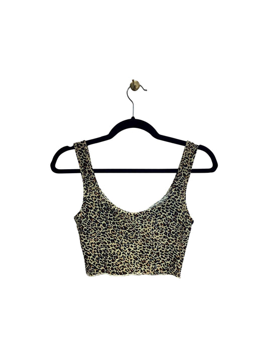 SHEIN Regular fit Crop top in Brown - XS - Velora