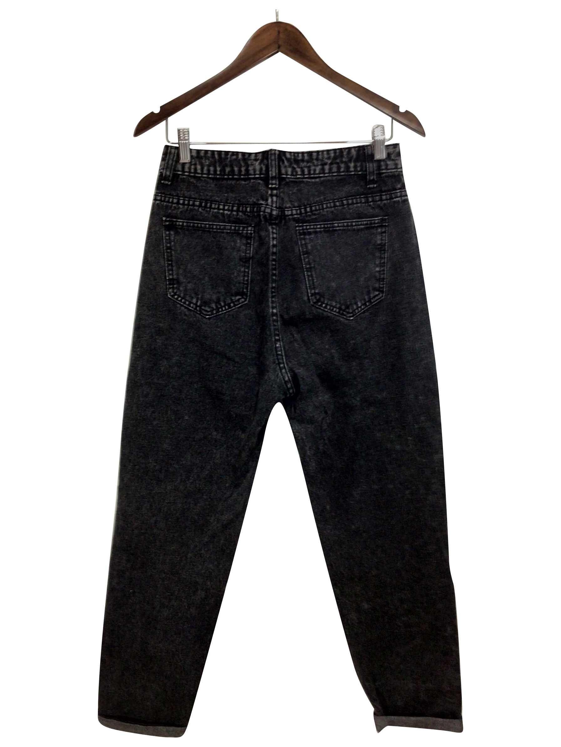 SHEIN Regular fit Straight-legged Jeans in Black - M - Velora