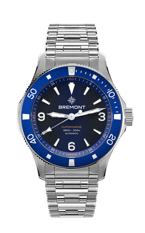 Bremont Supermarine 300M SM40-ND-SS-BL-L-B - Velora